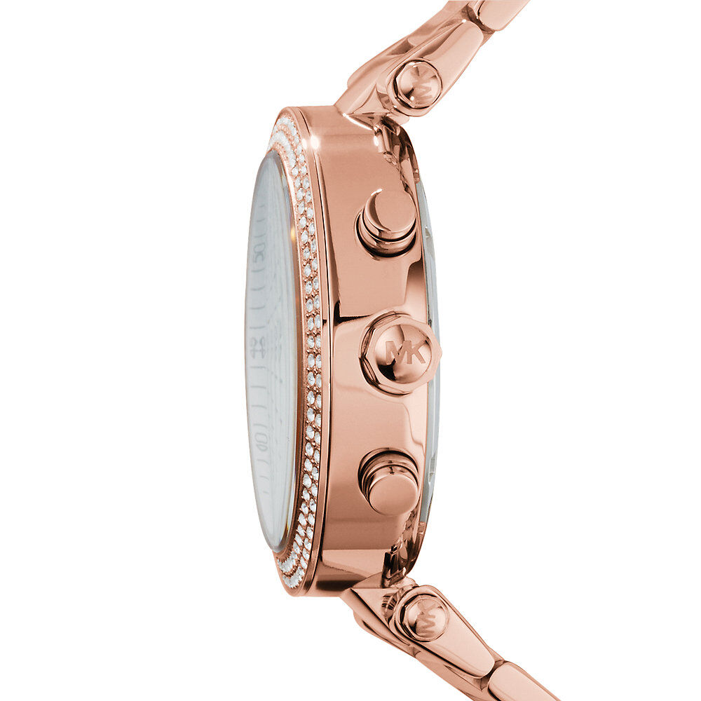 Montre Michael Kors Parker Chrono Doré Rose - Montres étanches Femme | Marc Orian
