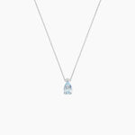 Collier Yrene Or Blanc Topaze - Colliers avec pierres Femme | Marc Orian