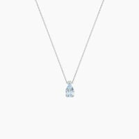 Collier Yrene Or Blanc Topaze