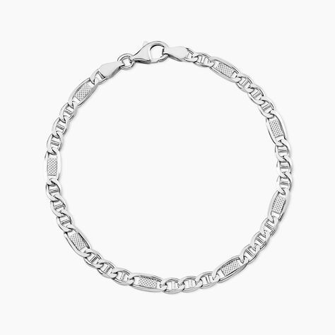 Bracelet Jeremi Argent Blanc - Bracelets fantaisie Homme | Marc Orian