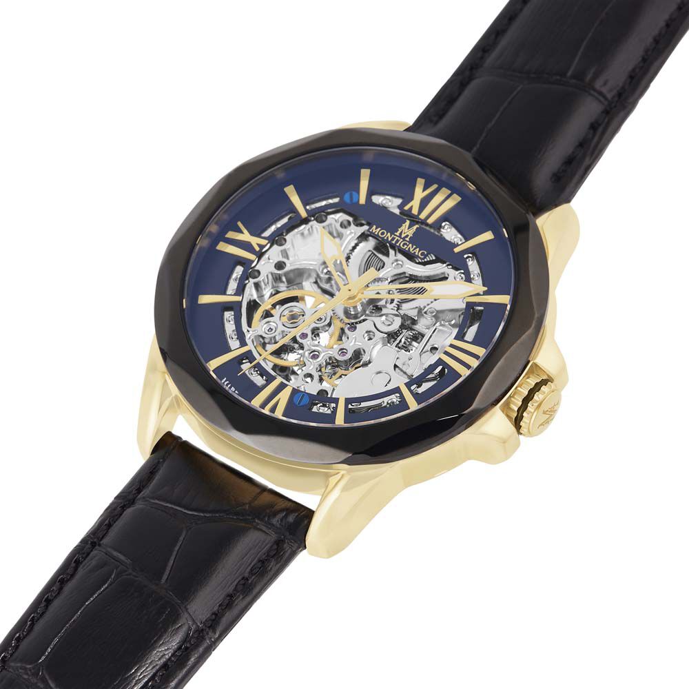 Montre Montignac Round Automatique Noir - Montres automatiques Homme | Marc Orian