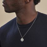 Pendentif Efiso Argent Blanc - Bijoux fantaisie Famille | Marc Orian