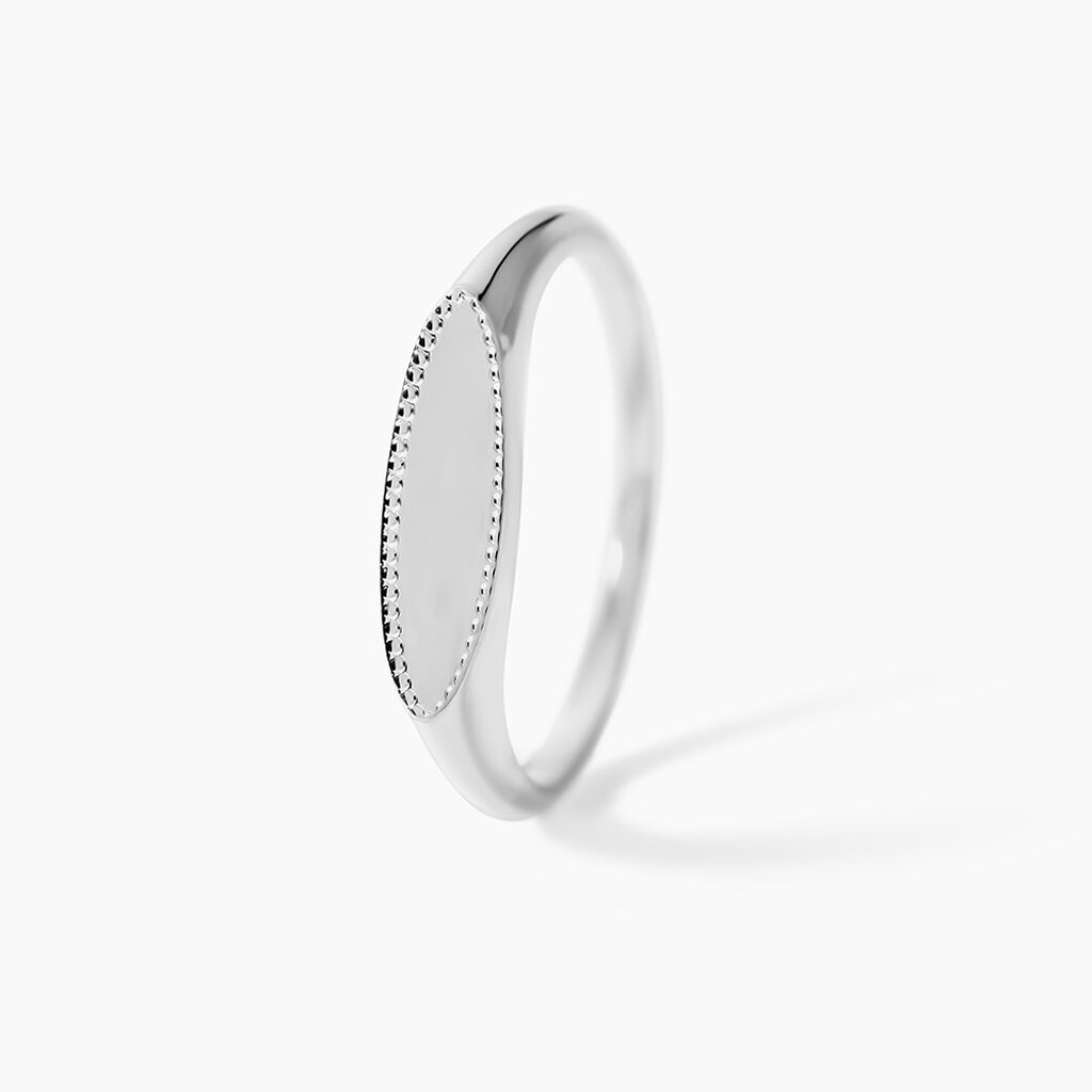 Bague Lilibeth Argent Blanc - Bijoux personnalis&eacute;s Femme | Marc Orian