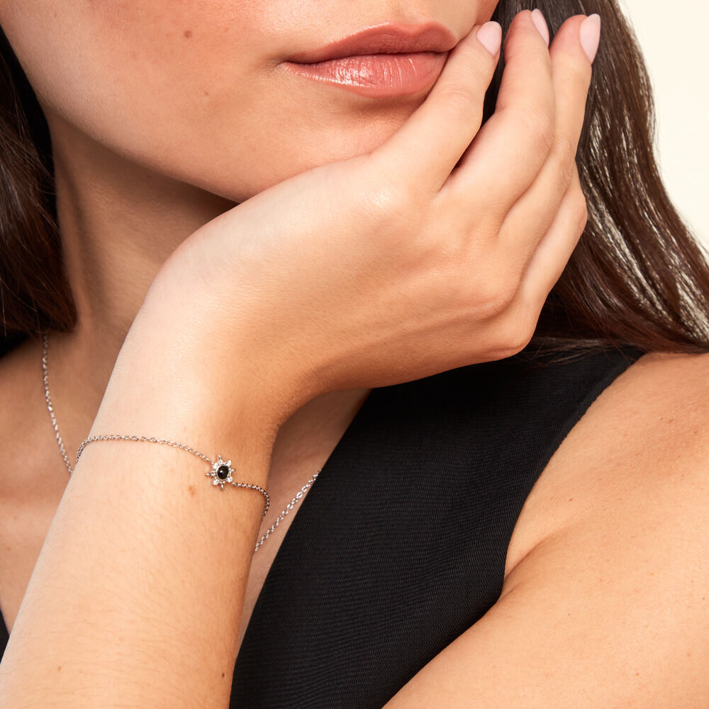 Bracelet Hesper Argent Blanc Oxyde De Zirconium - Bracelets chaînes Femme | Marc Orian