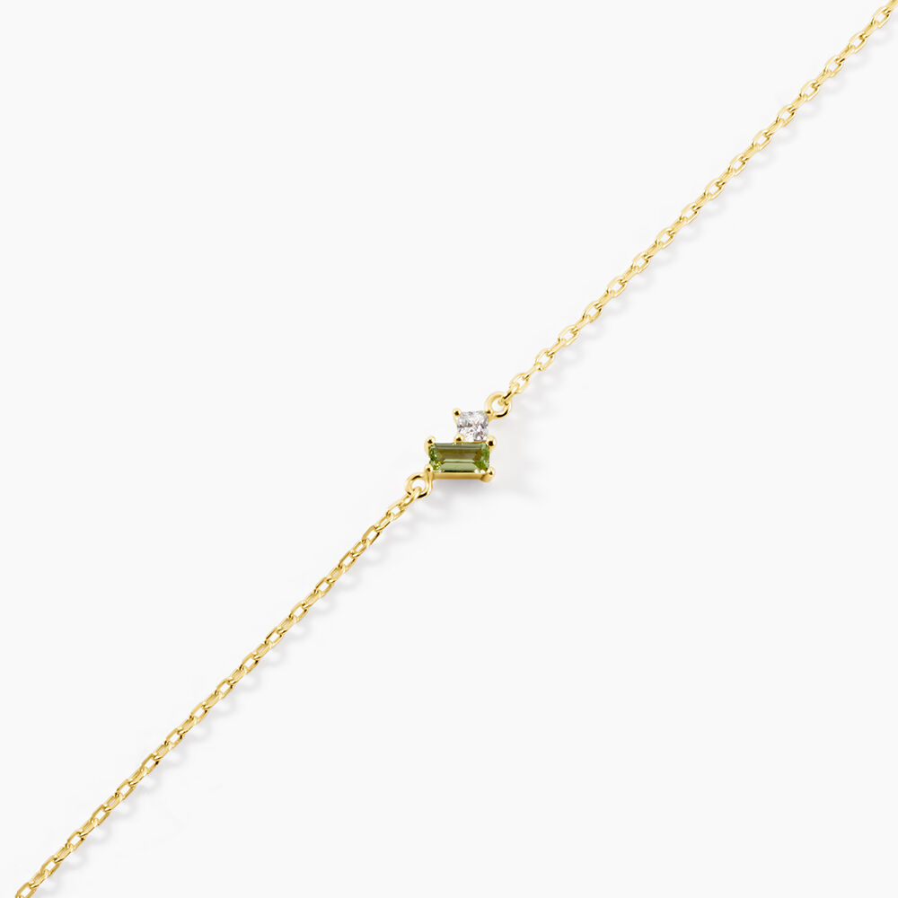 Bracelet Poem Argent Jaune P&eacute;ridot Oxyde De Zirconium - Bracelets fantaisie Femme | Marc Orian