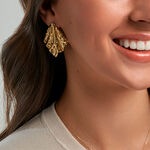 Boucles D'Oreilles Puces Abella Acier Jaune - Puces Femme | Marc Orian