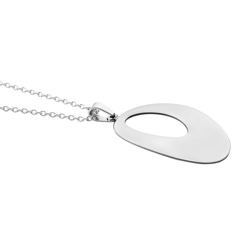 Collier Sautoir Hilarius Acier Blanc - Sautoirs Femme | Marc Orian