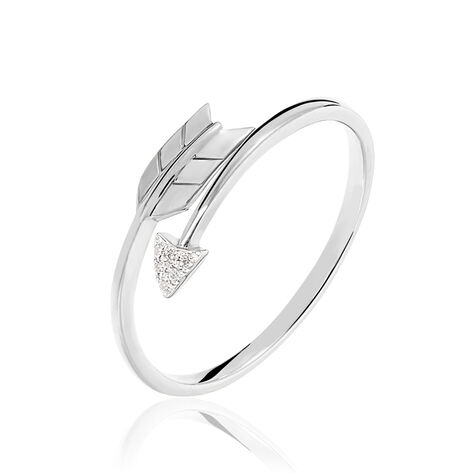 Bague Fleche Or Blanc Diamant - Bagues pierres précieuses Femme | Marc Orian