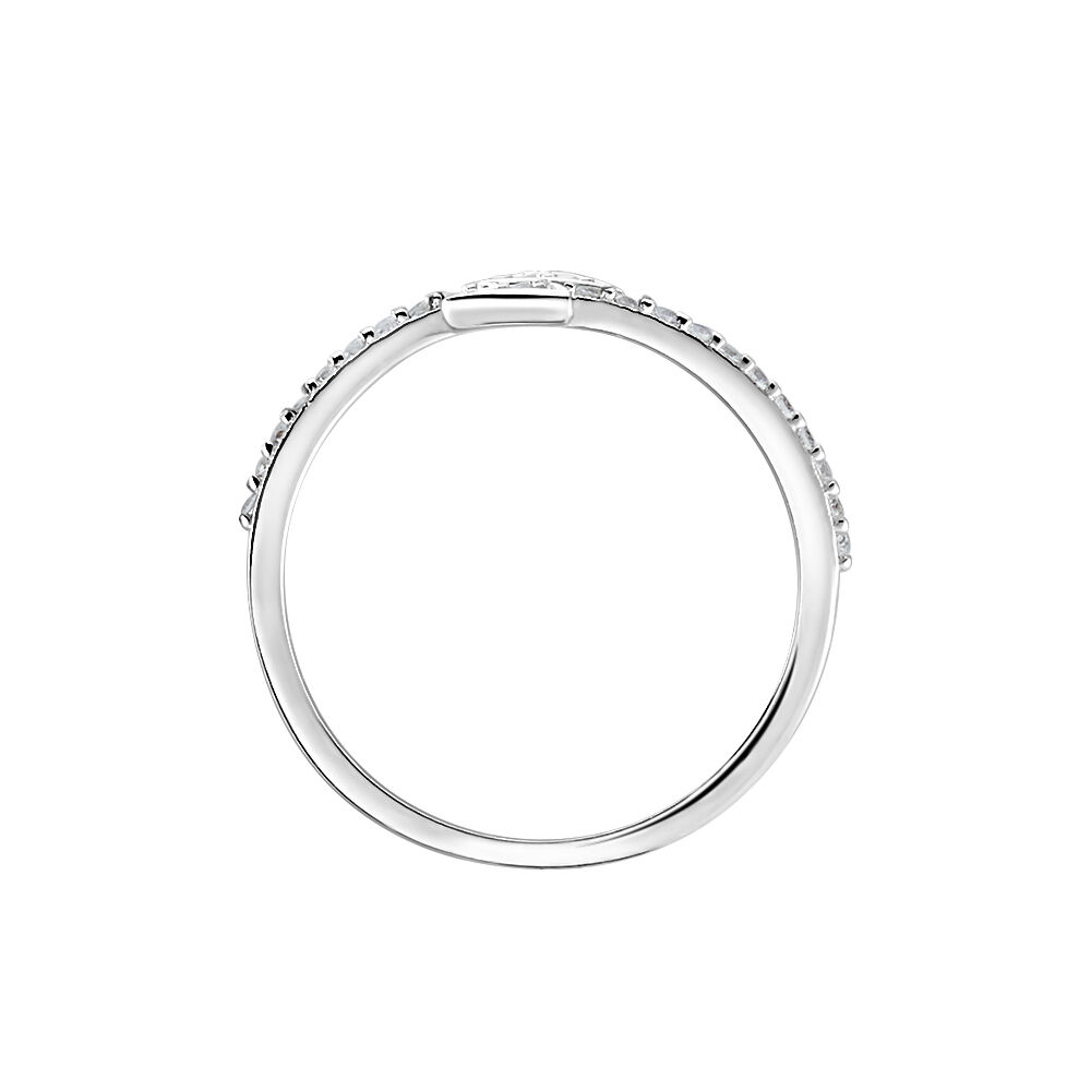Bague Argent Blanc Caolan Oxydes De Zirconium - Bijoux fantaisie Femme | Marc Orian