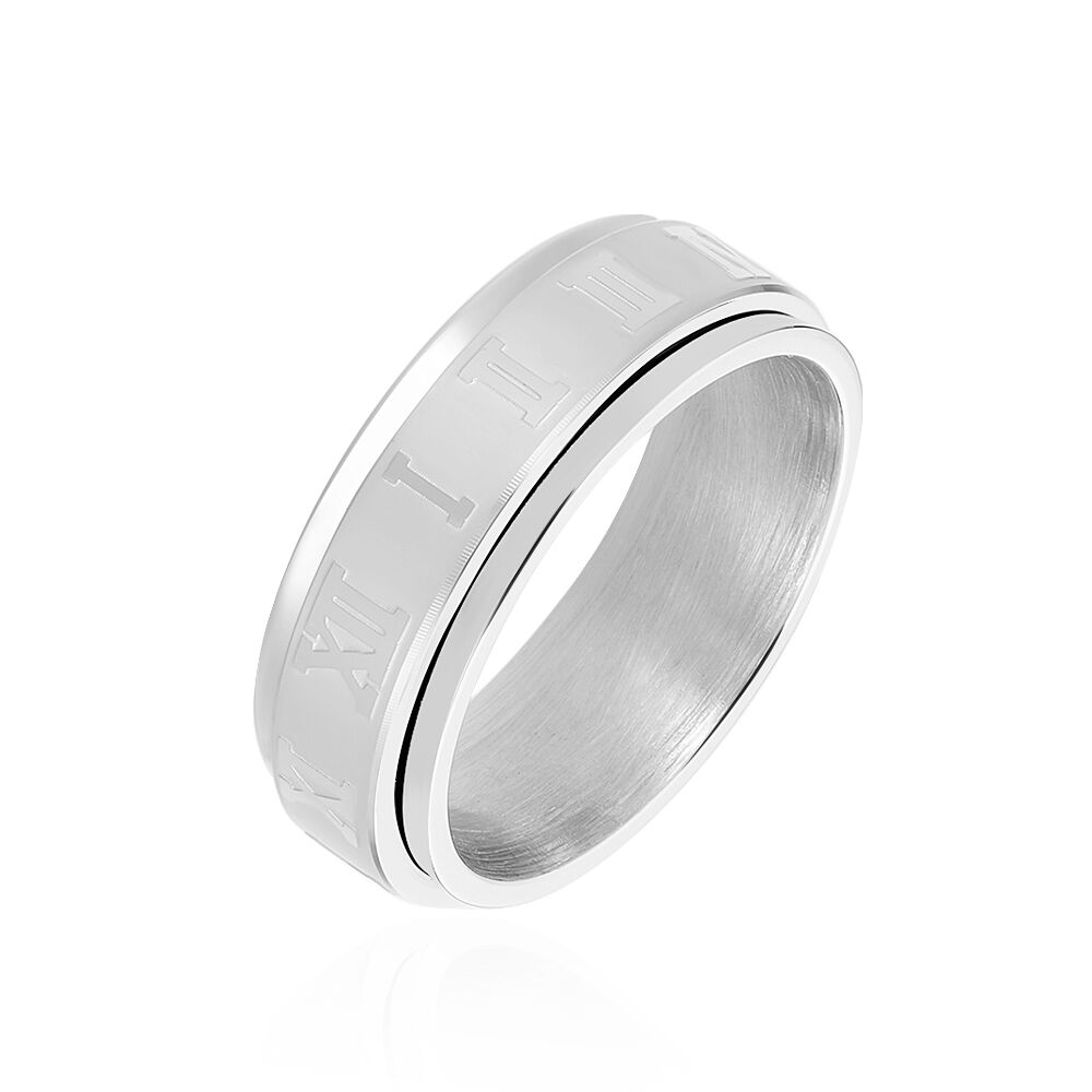 Bague Phebus Him Acier Argenté - Bagues grosses Homme | Marc Orian
