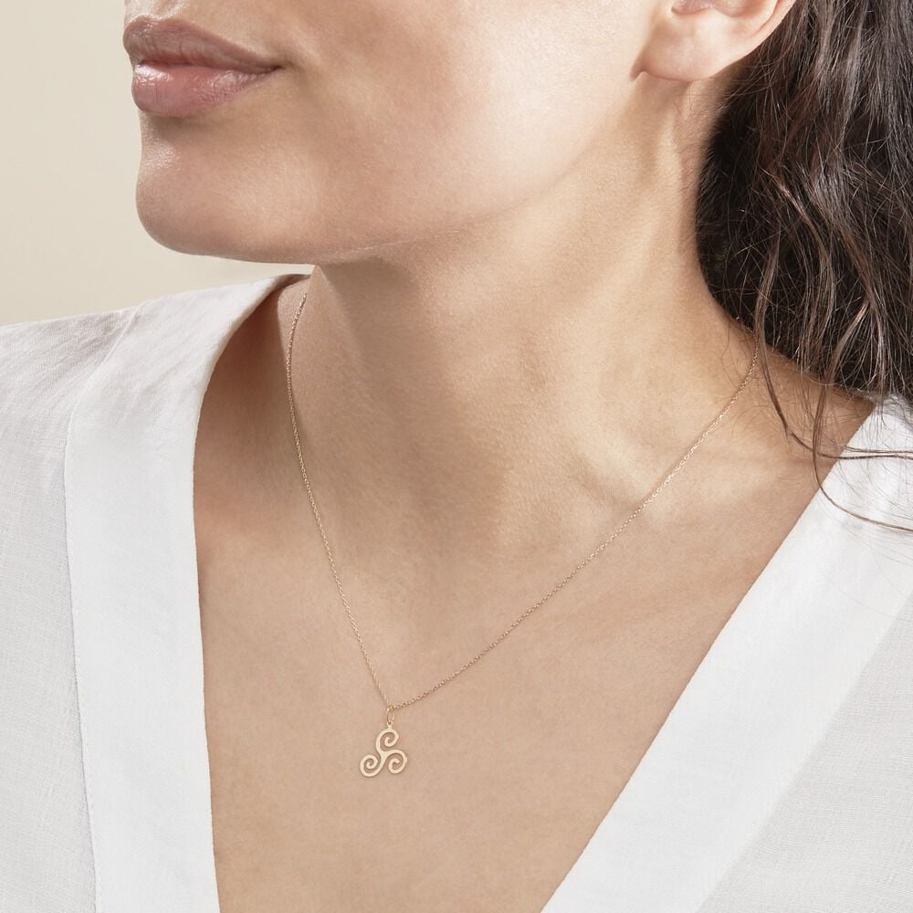 Pendentif Cobeia Triskel Or Jaune - Pendentifs Famille | Marc Orian