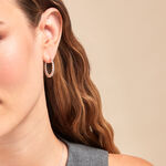 Cr&eacute;oles Ysanne Argent Blanc - Cr&eacute;oles Femme | Marc Orian