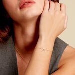 Bracelet Floraison Dor&eacute;e Or Jaune Oxyde De Zirconium - Bracelets cha&icirc;nes Femme | Marc Orian