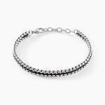 Bracelet Dilhan Acier Blanc - Bracelets cordons Homme | Marc Orian