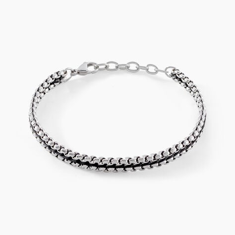 Bracelet Dilhan Acier Blanc - Bracelets cordons Homme | Marc Orian