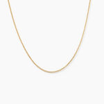 Cha&icirc;ne Ixia Maille Gourmette Diamantee Or Jaune - Chaines Femme | Marc Orian