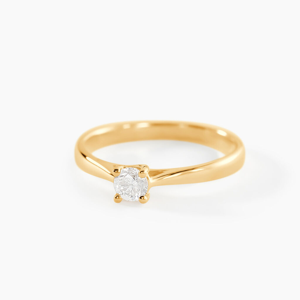 Bague Solitaire Victoria Or Jaune Diamant - Solitaires Femme | Marc Orian
