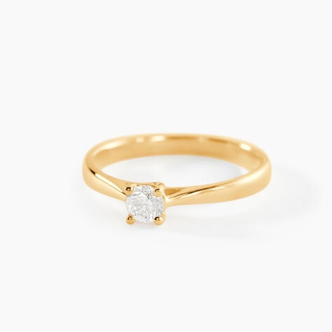 Bague Solitaire Victoria Or Jaune Diamant - Solitaires Femme | Marc Orian