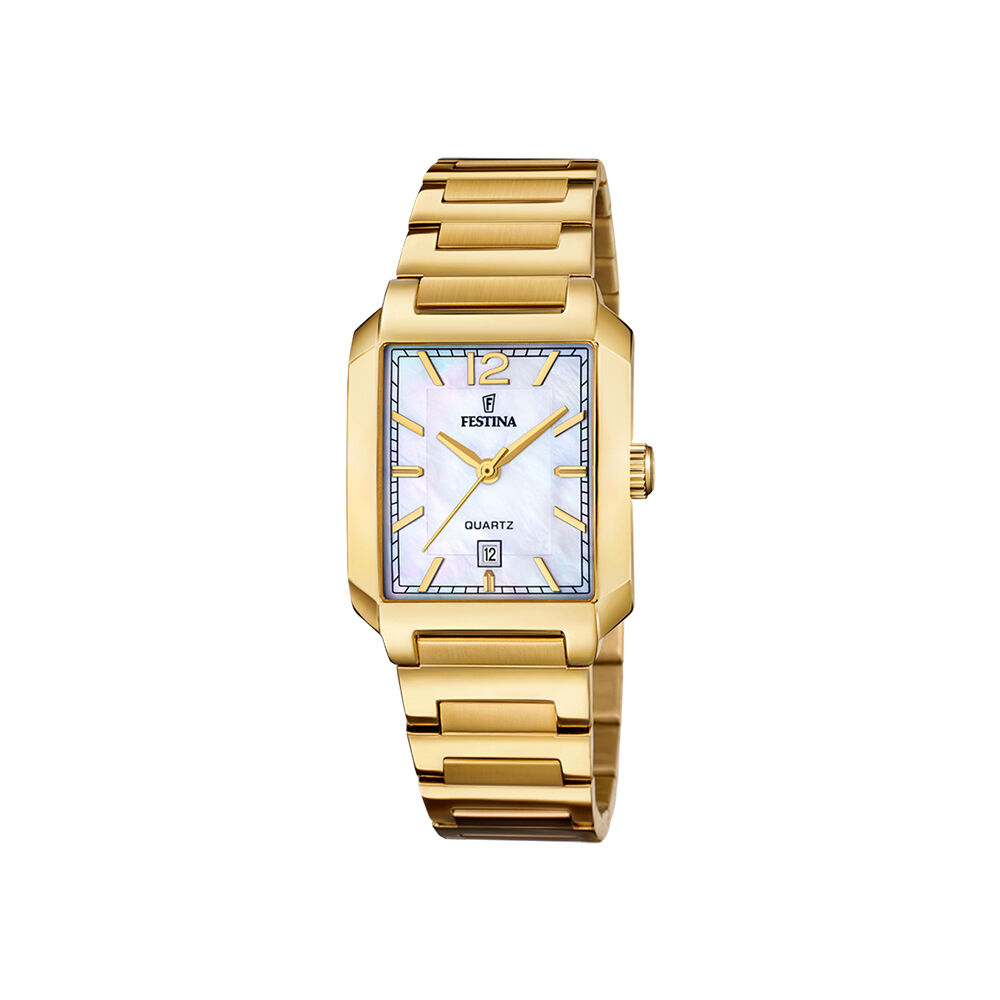 Montre Festina On The Square Nacre Blanche - Montres &eacute;tanches Femme | Marc Orian