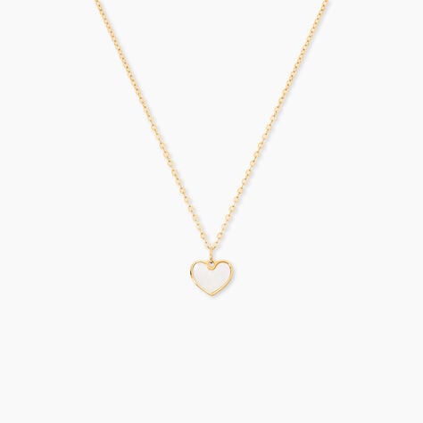 Collier Amaryllis Coeur Or Jaune Nacre - Colliers avec pierres Enfant | Marc Orian