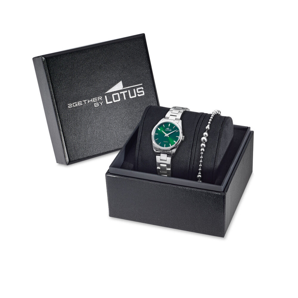 Coffret De Montre Lotus Old Money Vert - Montres étanches Femme | Marc Orian
