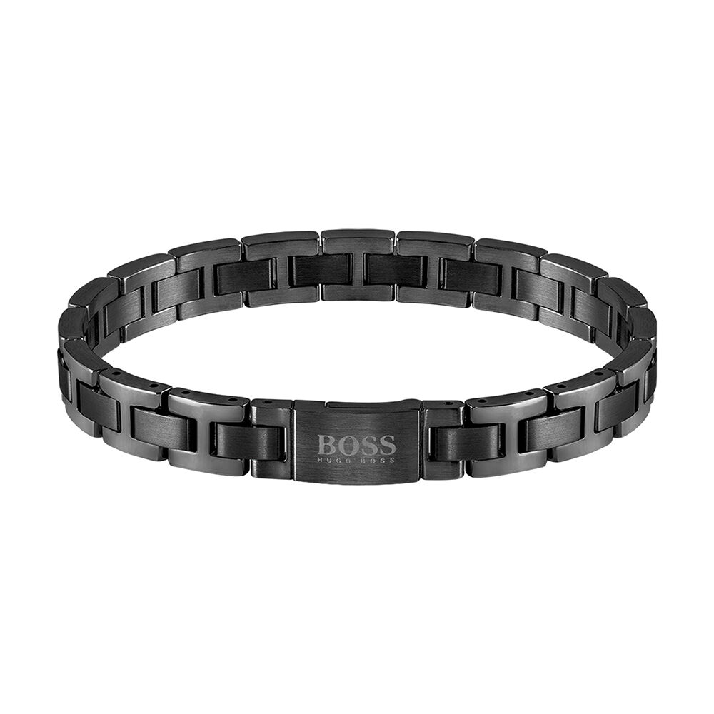 Bracelet Boss Links Essentials Acier Noir - Bracelets cha&icirc;nes Homme | Marc Orian