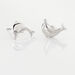 Boucles D'oreilles Puces Fulvie Dauphin 5 Or Blanc - Puces Femme | Marc Orian