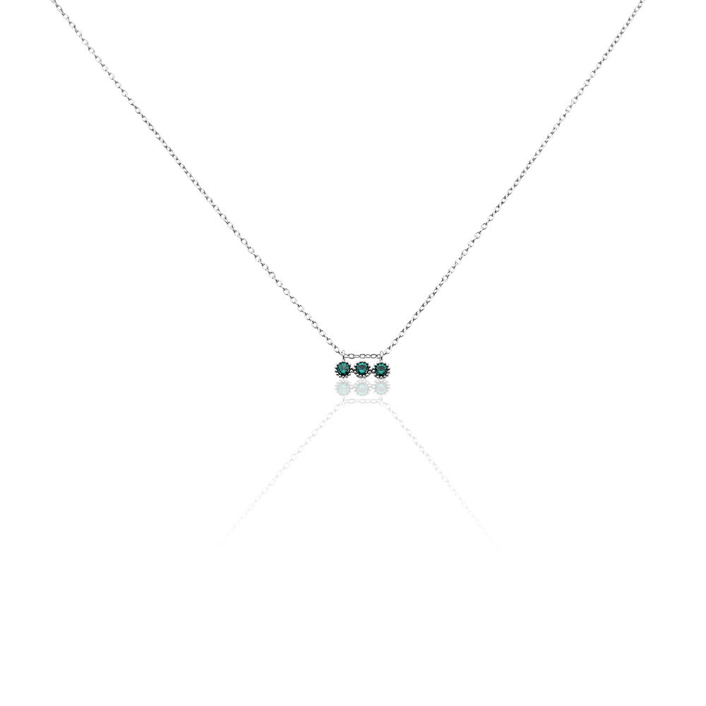 Collier Kasey Argent Blanc Oxyde De Zirconium - Colliers avec pierres Femme | Marc Orian