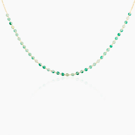 Collier Pala Plaque Or Jaune Calcédoine - Colliers avec pierres Femme | Marc Orian