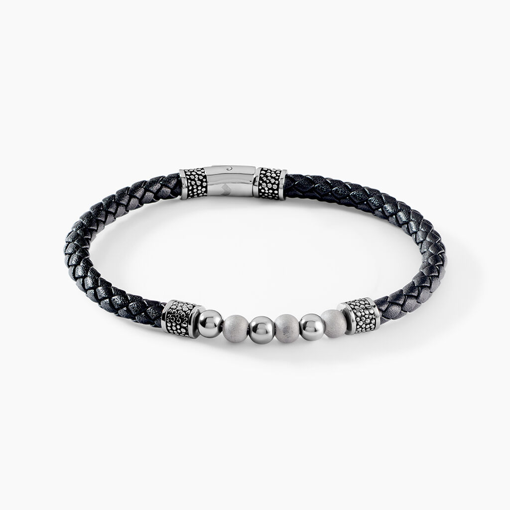 Bracelet Jourdan Pheonix Cuir Noir - Bracelets cuir Homme | Marc Orian