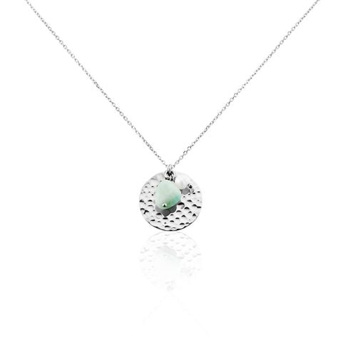 Collier Aroha Argent Blanc Amazonite Perle De Culture - Colliers avec pierres Femme | Marc Orian