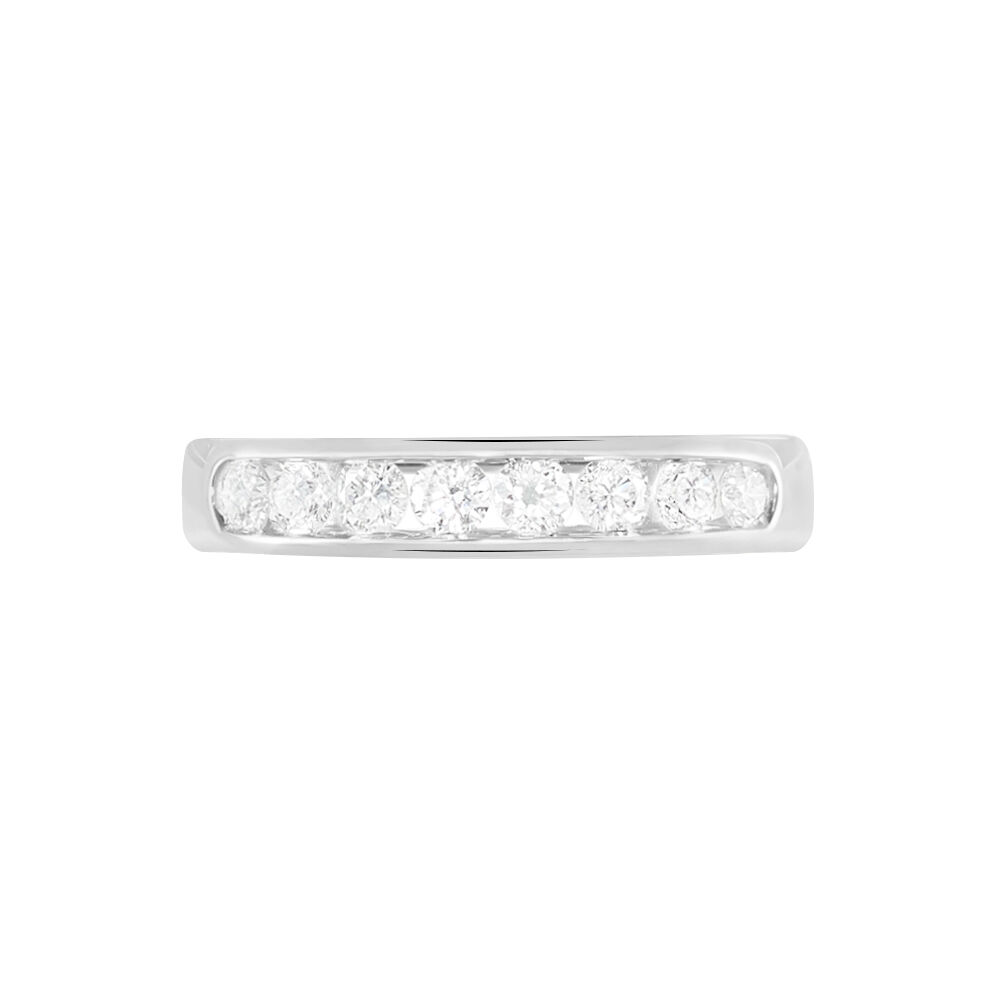 Alliance Giulia Or Blanc Diamant - Alliances avec pierres Femme | Marc Orian