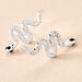 Boucles D'oreilles Puces Yoshie Argent Blanc - Puces Femme | Marc Orian
