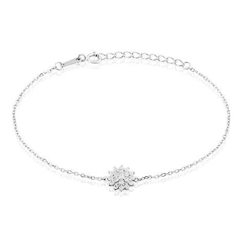 Bracelet Argent Blanc Maximille Oxydes De Zirconium - Bracelets chaînes Femme | Marc Orian