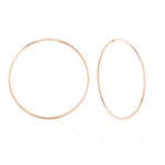 Cr&eacute;oles Argent Rose Olympia - Grosses cr&eacute;oles Femme | Marc Orian