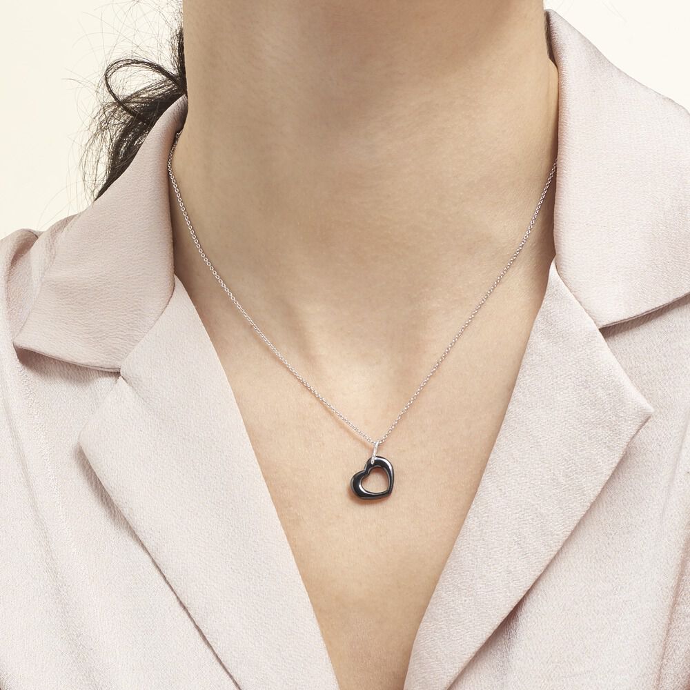 Collier Elodie Argent Blanc Oxyde De Zirconium Et C&eacute;ramique - Colliers avec pierres Femme | Marc Orian
