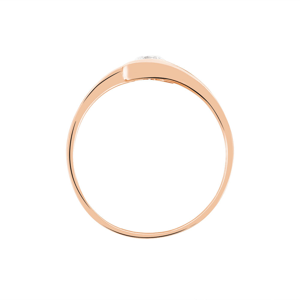 Bague Solitaire Camilia Or Rose Oxyde De Zirconium - Solitaires Femme | Marc Orian