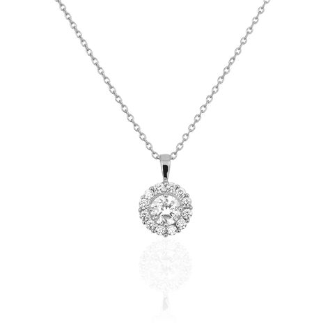 Collier Princess Argent Blanc Oxyde De Zirconium - Colliers avec pierres Femme | Marc Orian