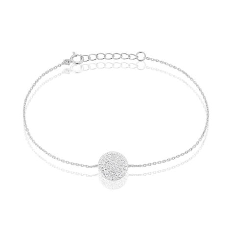 Bracelet Angeles Argent Blanc Oxyde De Zirconium - Bracelets Medailles Femme | Marc Orian