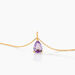 Collier Goutte Or Jaune Amethyste - Colliers avec pierres Femme | Marc Orian