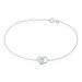 Bracelet Eliana Or Blanc Topaze Et Oxyde De Zirconium - Bracelets chaînes Femme | Marc Orian