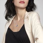 Collier Takara Argent Blanc Lapis Lazuli - Colliers avec pierres Femme | Marc Orian