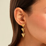 Boucles D'Oreilles Pendantes Suzan Acier Jaune - Pendantes Femme | Marc Orian