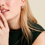 Cr&eacute;oles Arie Argent Blanc - Cr&eacute;oles Femme | Marc Orian