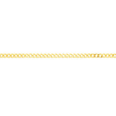 Chaîne Ixia Maille Gourmette Diamantee Or Jaune - Chaines Femme | Marc Orian