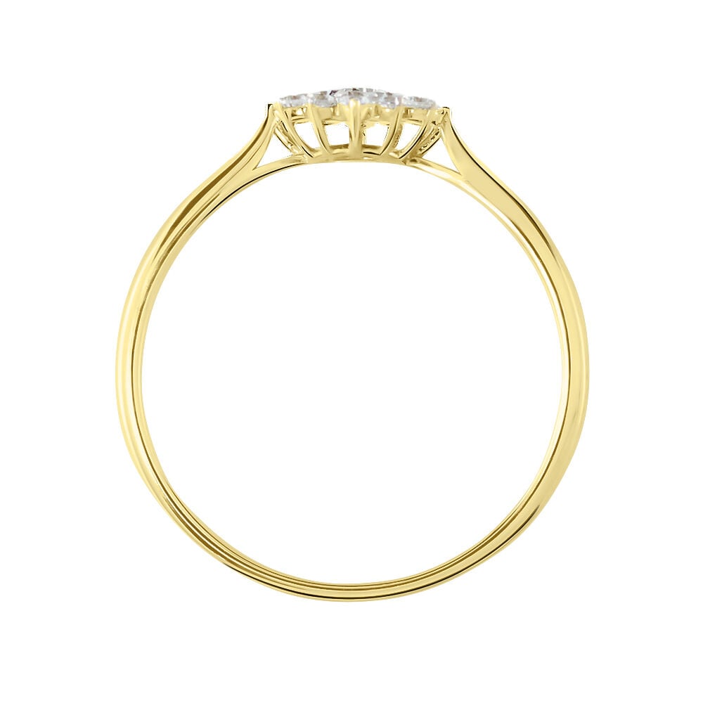 Bague Or Jaune Kailyn Oxyde De Zirconium - Bagues fiançailles Femme | Marc Orian