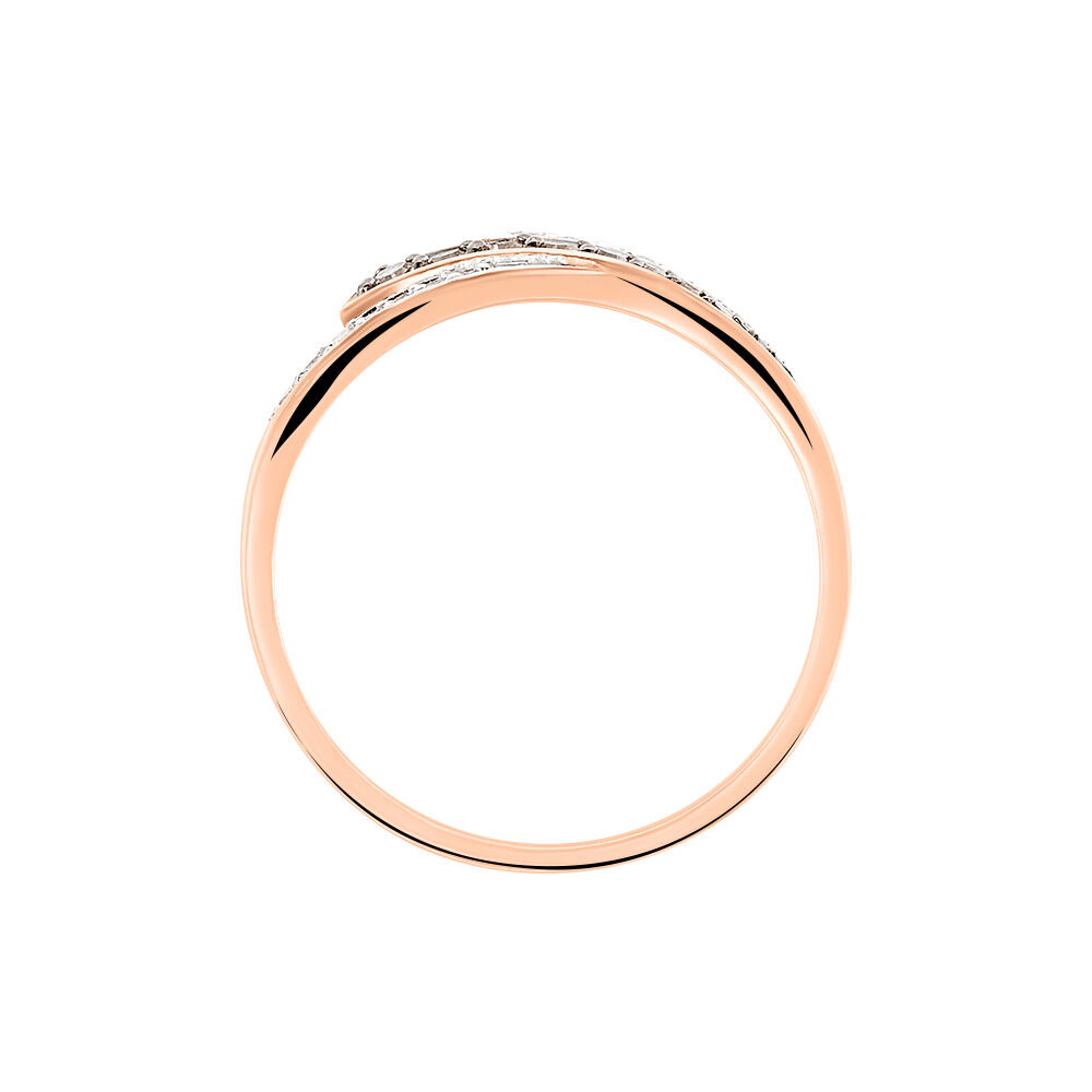 Bague Maelys Or Rose Diamant - Bagues pierres pr&eacute;cieuses Femme | Marc Orian