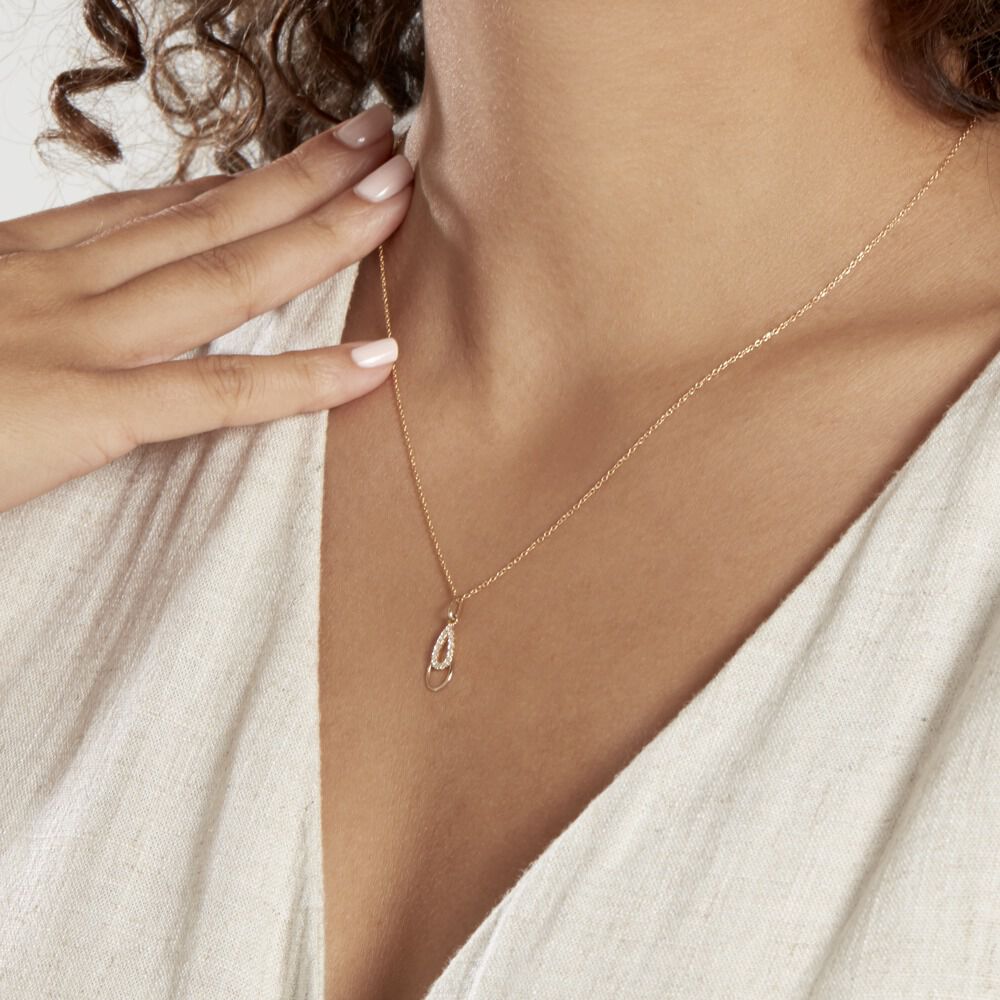 Pendentif Revelyne Or Jaune Oxyde De Zirconium - Pendentifs Femme | Marc Orian