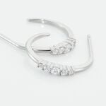 Cr&eacute;oles Anemone Argent Blanc Oxyde De Zirconium - Cr&eacute;oles Femme | Marc Orian