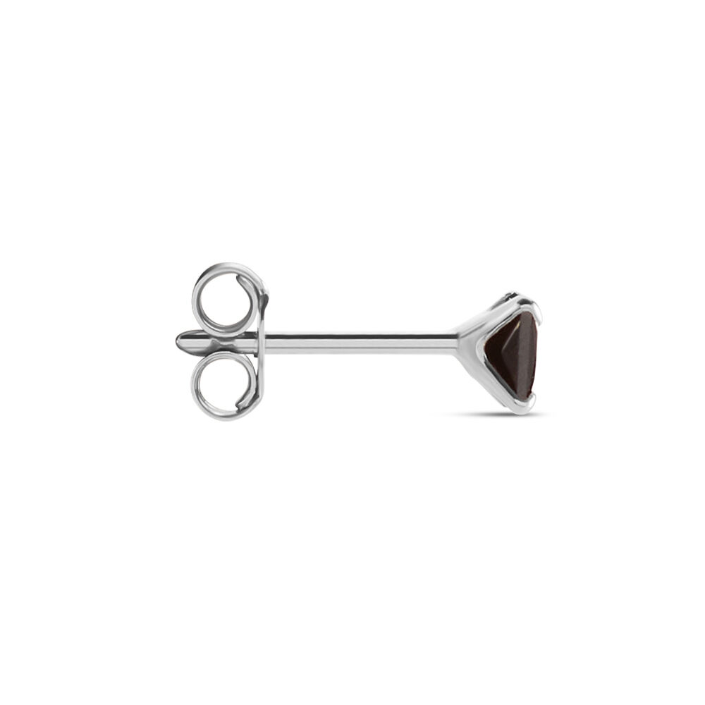 Boucle D'oreille Puce Unitaire Paco Argent Blanc Oxyde De Zirconium - Puces Homme | Marc Orian